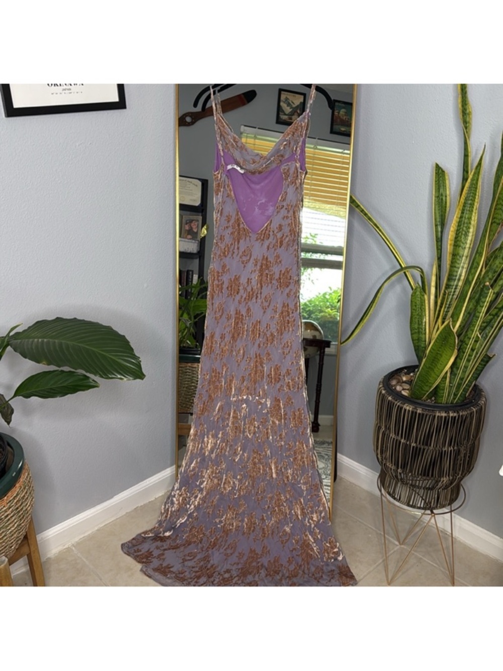 Rat & Boa ‘Athena’ Silk Floral Maxi Dress Purple NWOT - Picture 7 of 7